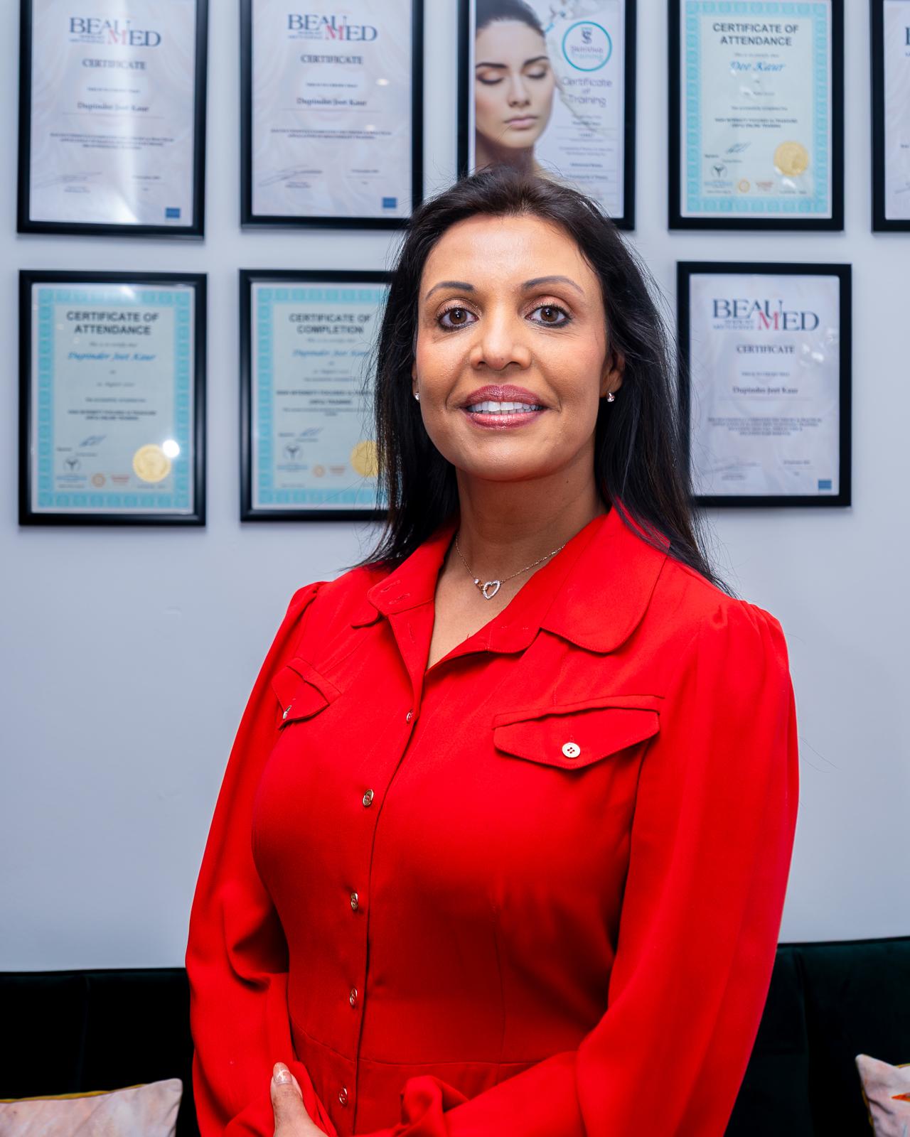 Dee Kaur, founder of DK Aesthetics