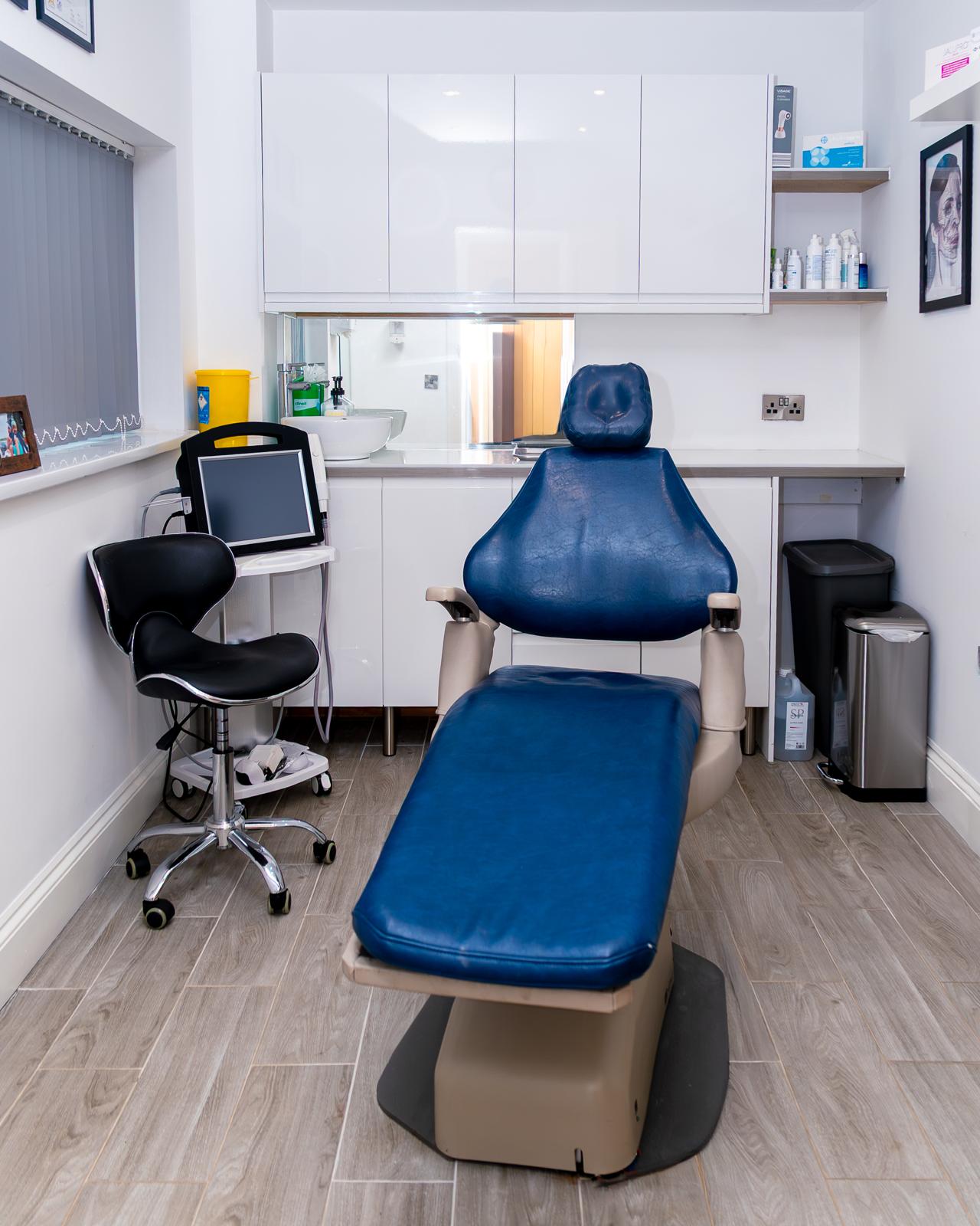 Treatment room at DK Aesthetics